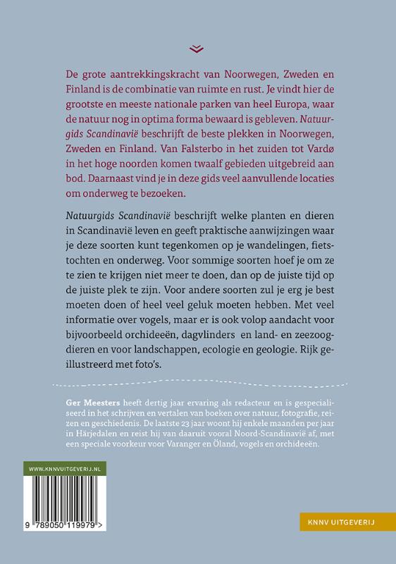 Achterkant van Natuurgids Scandinavië