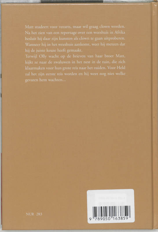 Achterkant van Als de zwaluwen uitvliegen