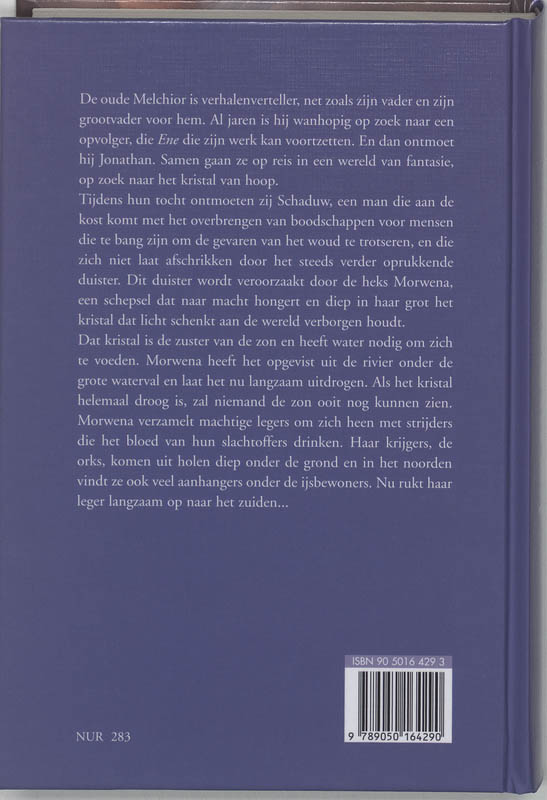 Achterkant van Kristal van hoop