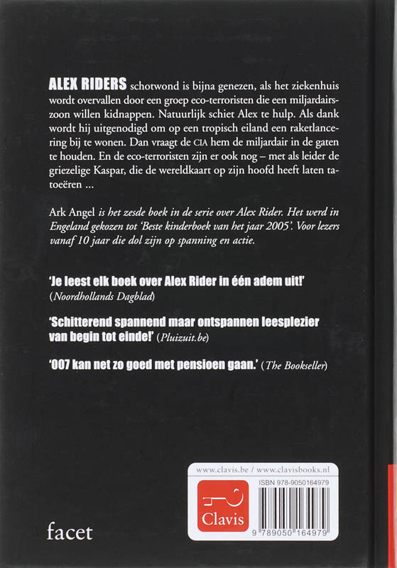Achterkant van Ark Angel