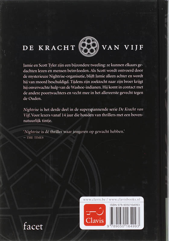 Achterkant van 3 Nightrise