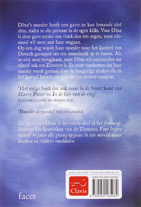 Achterkant van De gave van Dina