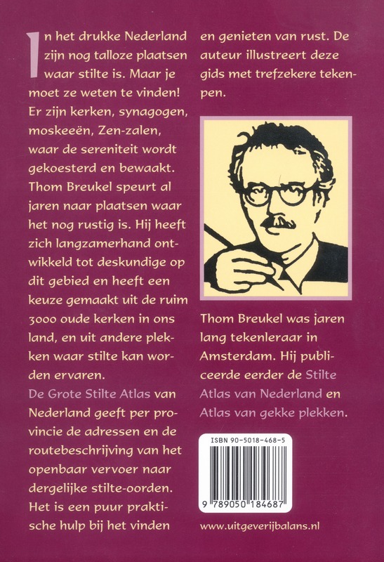 Achterkant van Grote Stilte Atlas van Nederland