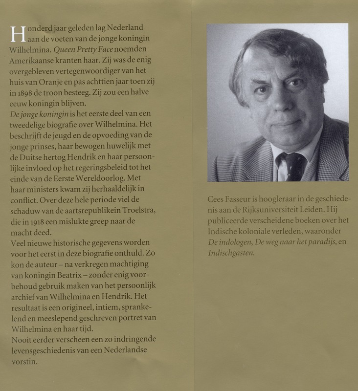 Achterkant van De jonge koningin