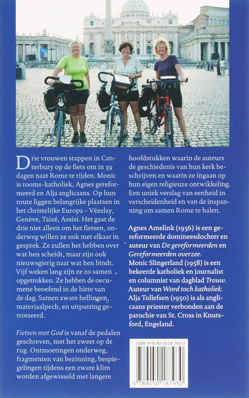 Achterkant van Fietsen met God