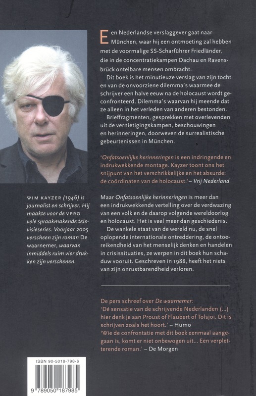 Achterkant van Onfatsoenlijke herinneringen