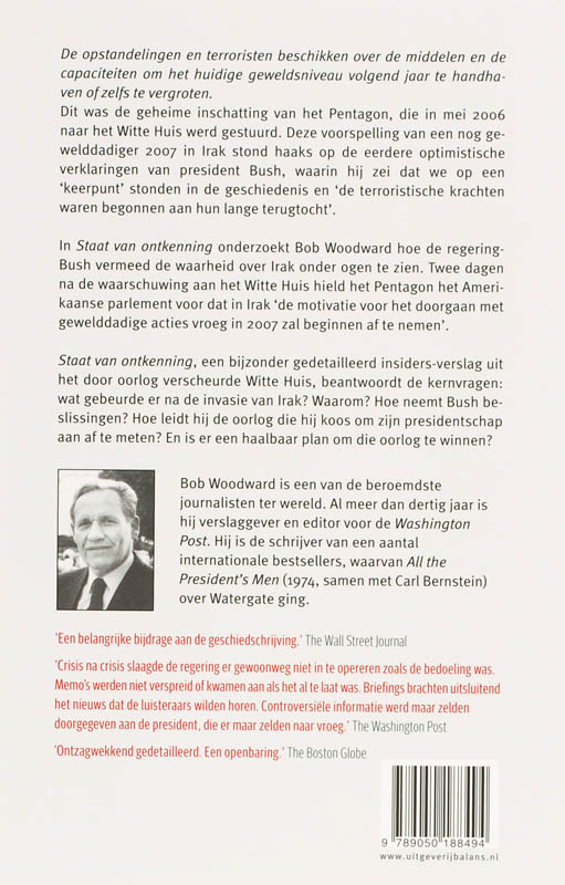Achterkant van Staat van ontkenning