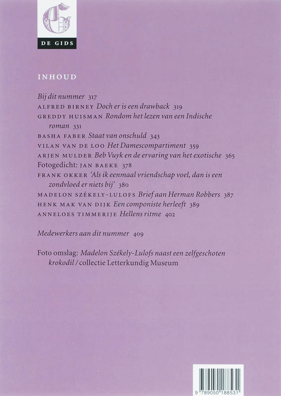 Achterkant van mei 2007 Indische schrijfsters