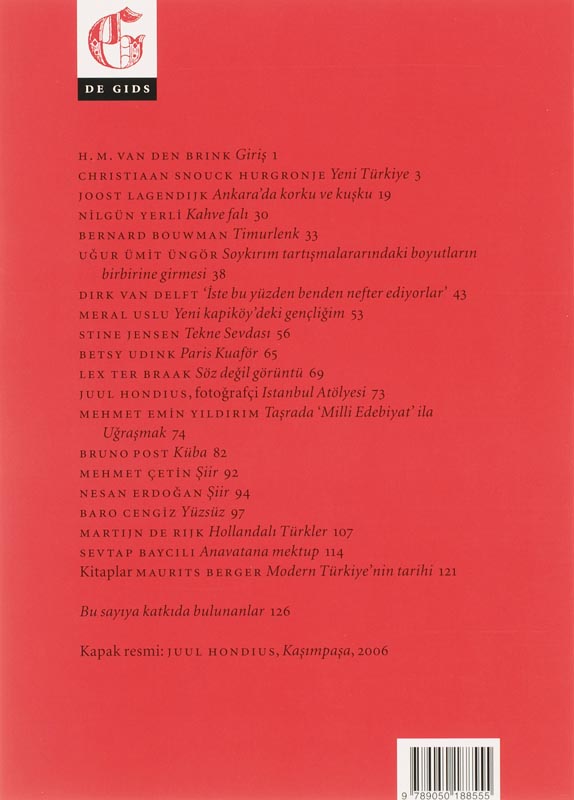 Achterkant van Turkse editie