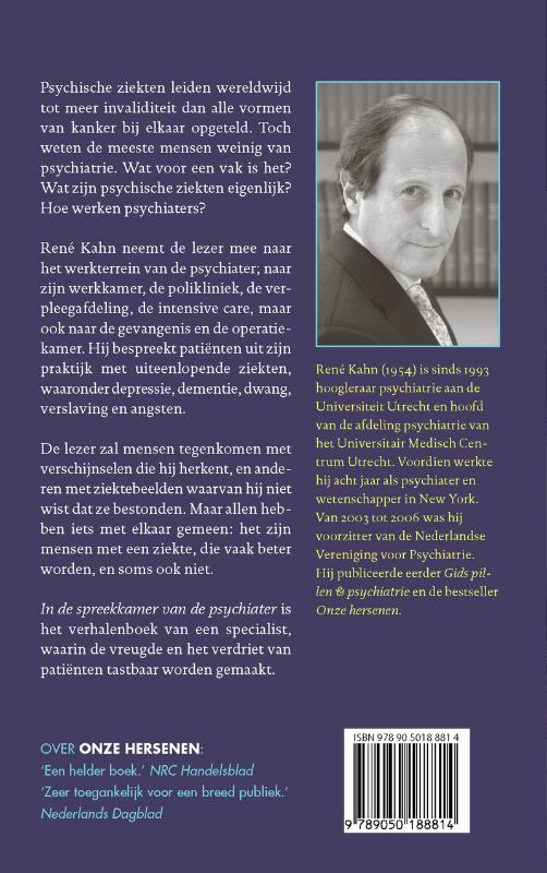 Achterkant van In de spreekkamer van de psychiater