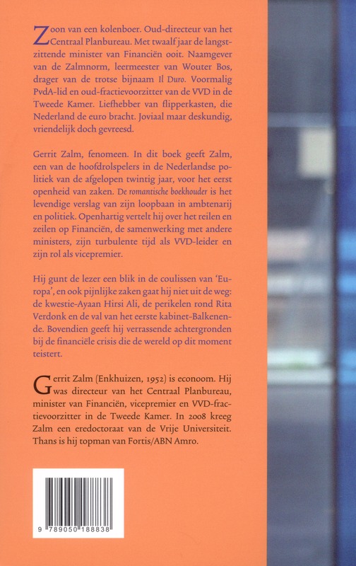 Achterkant van De romantische boekhouder