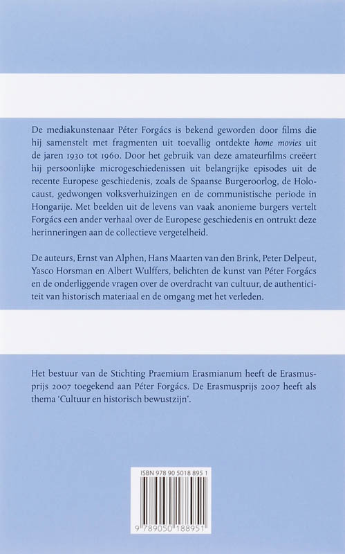 Achterkant van De kunst van Peter Forgacs