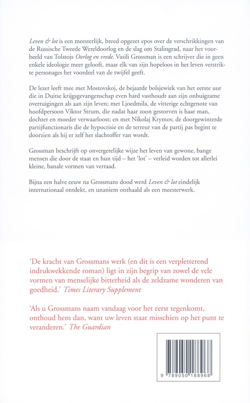 Achterkant van Leven en lot