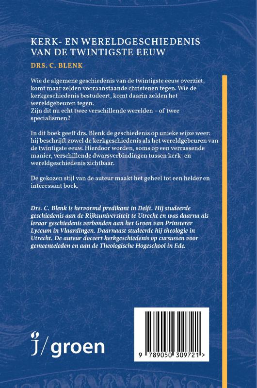Achterkant van Kerk- en wereldgeschiedenis van de twintigste eeuw