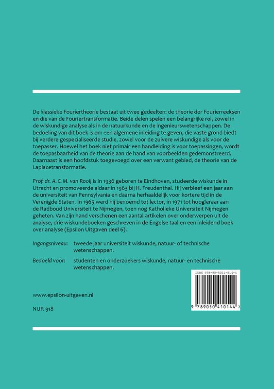 Achterkant van Fouriertheorie