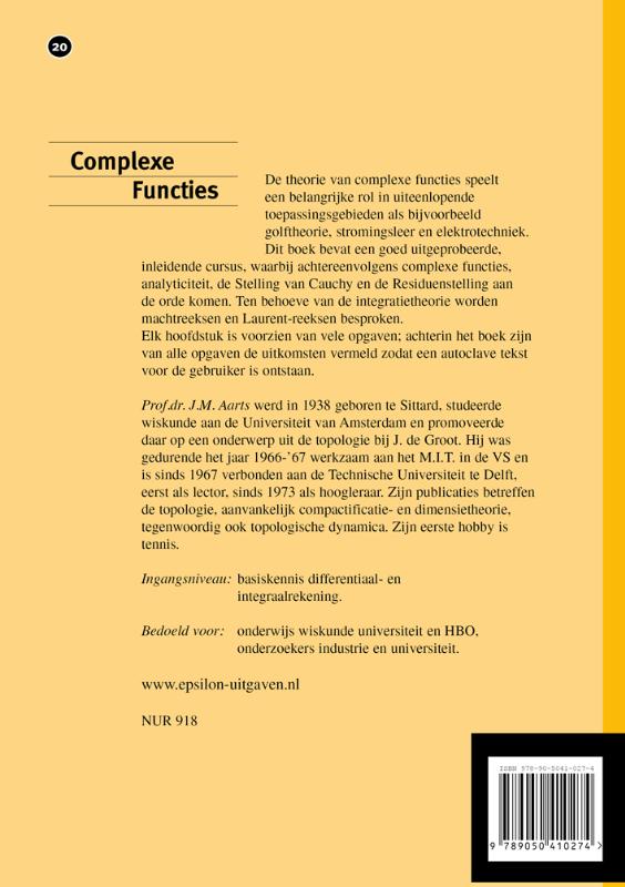 Achterkant van Complexe functies