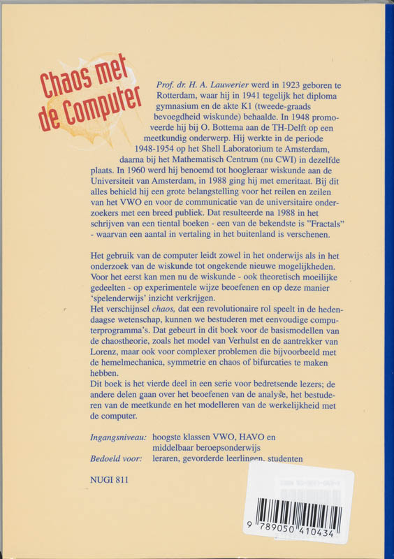 Achterkant van Chaos met de computer
