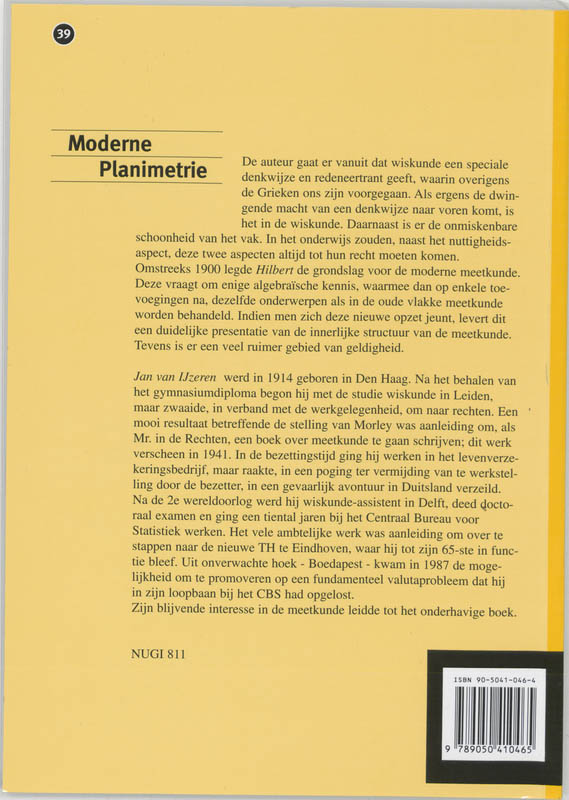Achterkant van Moderne planimetrie