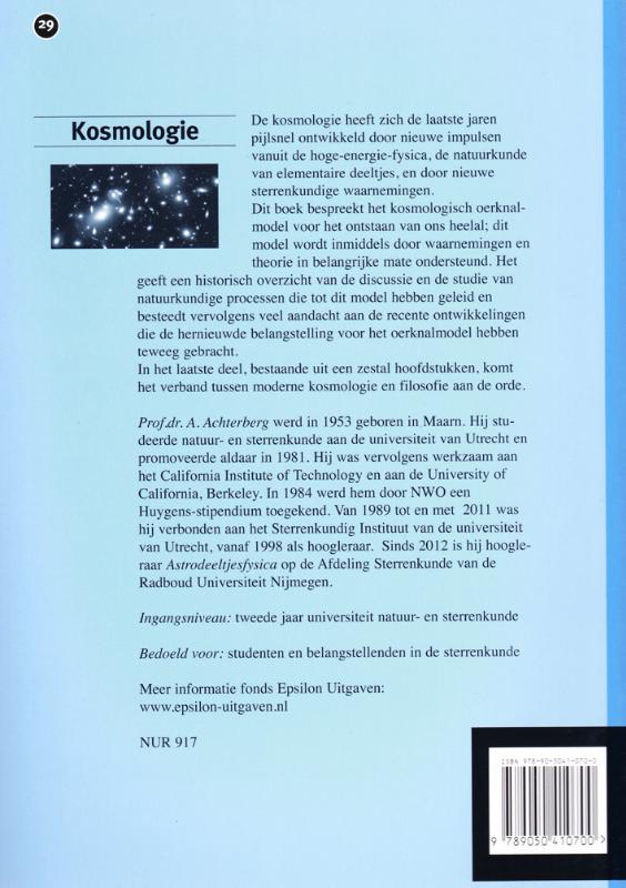 Achterkant van Kosmologie