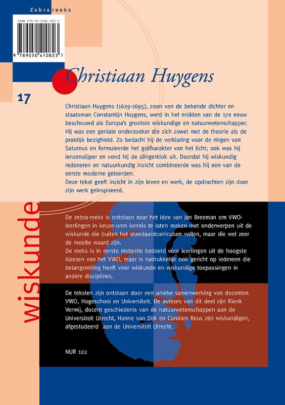 Achterkant van Christiaan Huygens