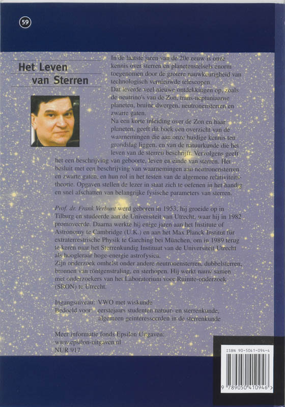 Achterkant van Het Leven van Sterren