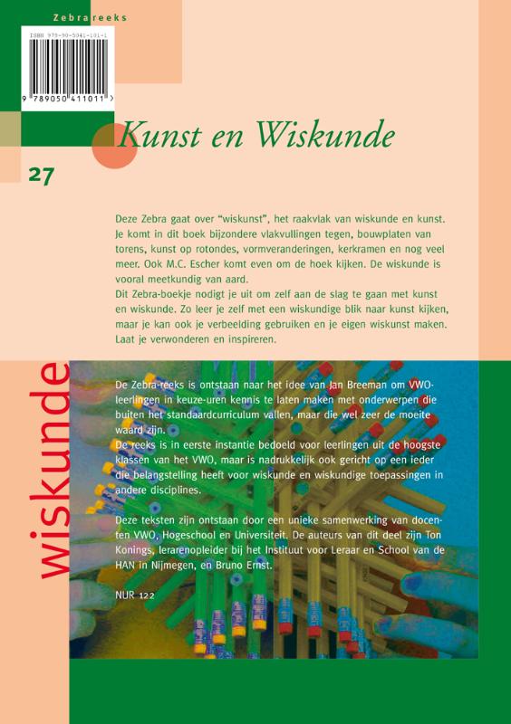 Achterkant van Kunst en Wiskunde