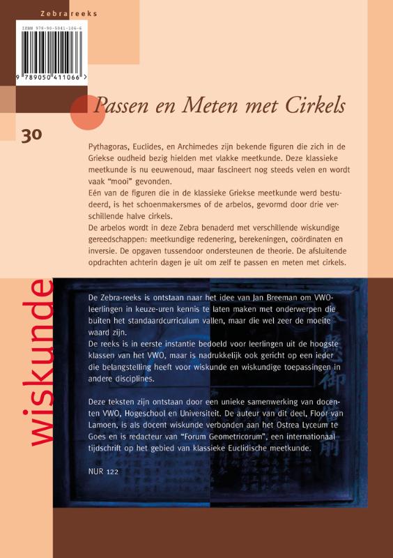 Achterkant van Passen en meten met cirkels