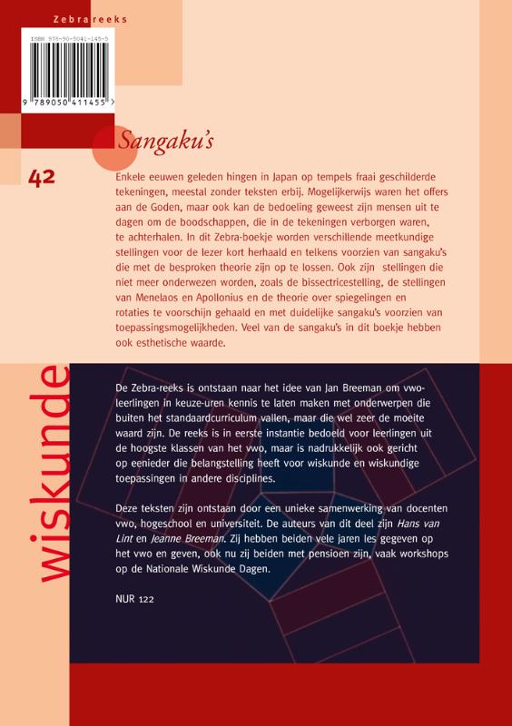 Achterkant van Sangaku's