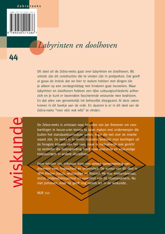 Achterkant van Labyrinten en doolhoven