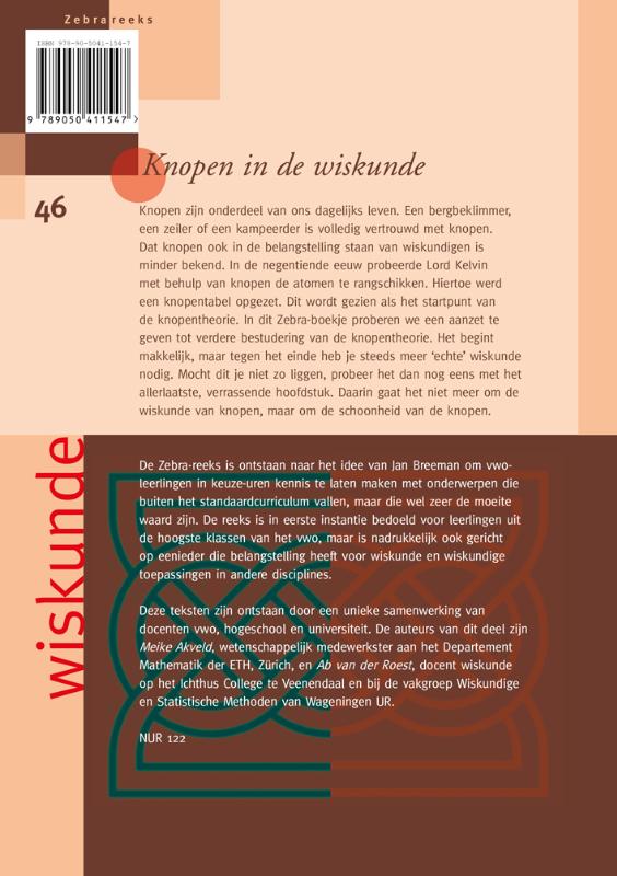 Achterkant van Knopen in de wiskunde
