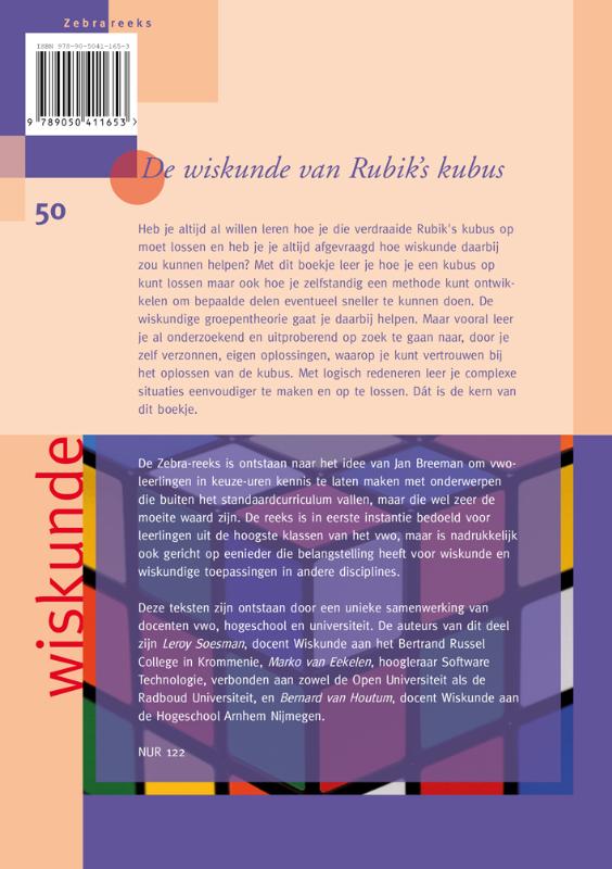 Achterkant van De wiskunde van Rubik's kubus