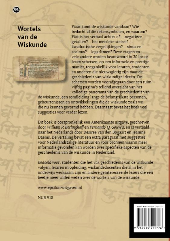 Achterkant van Wortels van de Wiskunde