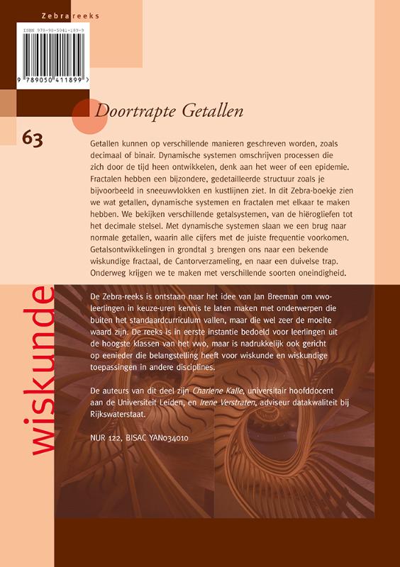 Achterkant van Doortrapte getallen