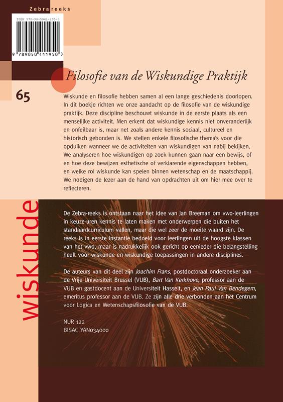 Achterkant van Filosofie van de wiskundige praktijk