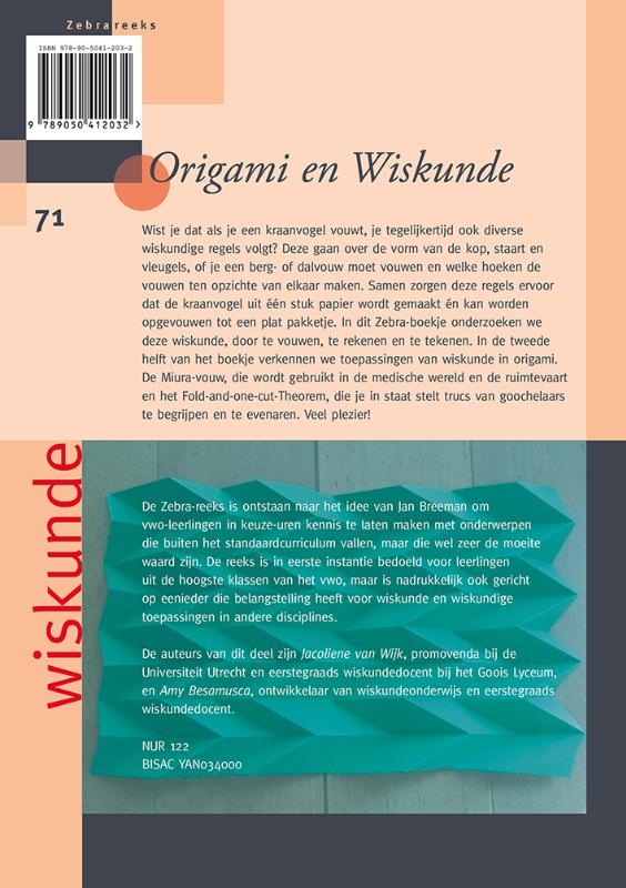 Achterkant van Origami en Wiskunde