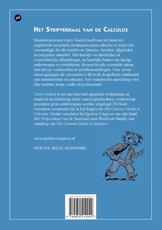 Achterkant van Het Stripverhaal van de Calculus