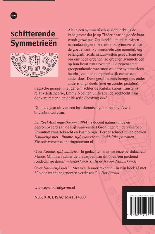 Achterkant van Schitterende Symmetrieën