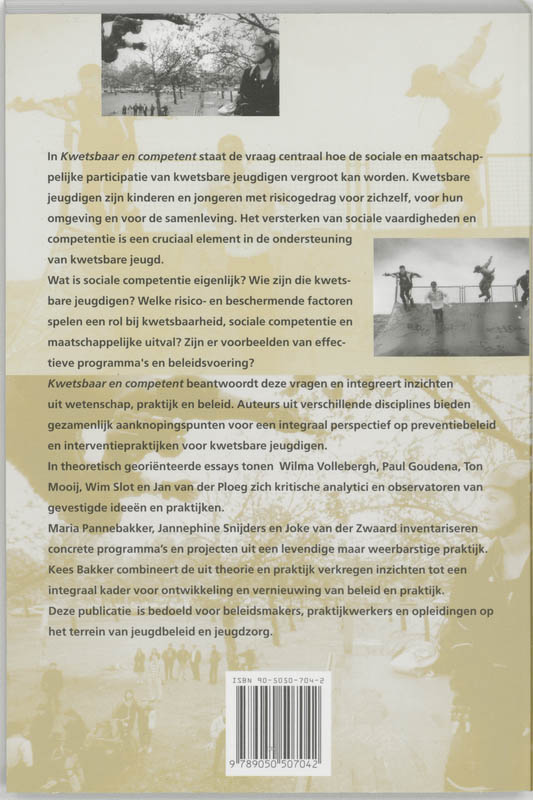 Achterkant van Kwetsbaar en competent