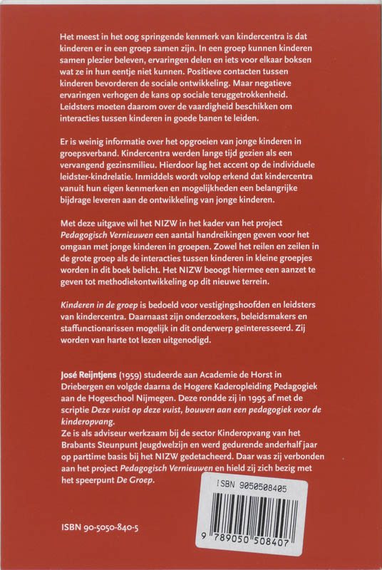 Achterkant van Kinderen in de groep