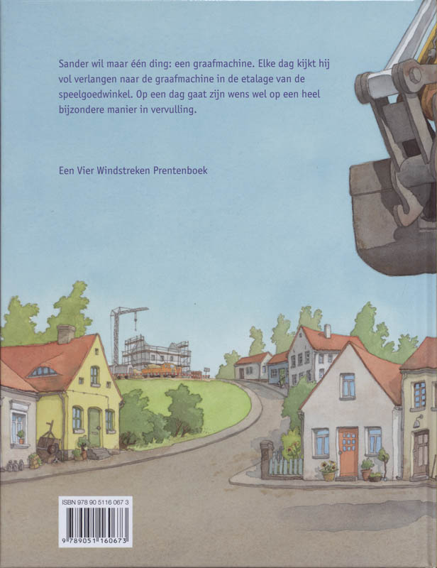 Achterkant van Sanders Graafmachine