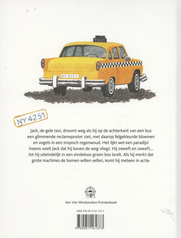 Achterkant van Jack in het regenwoud