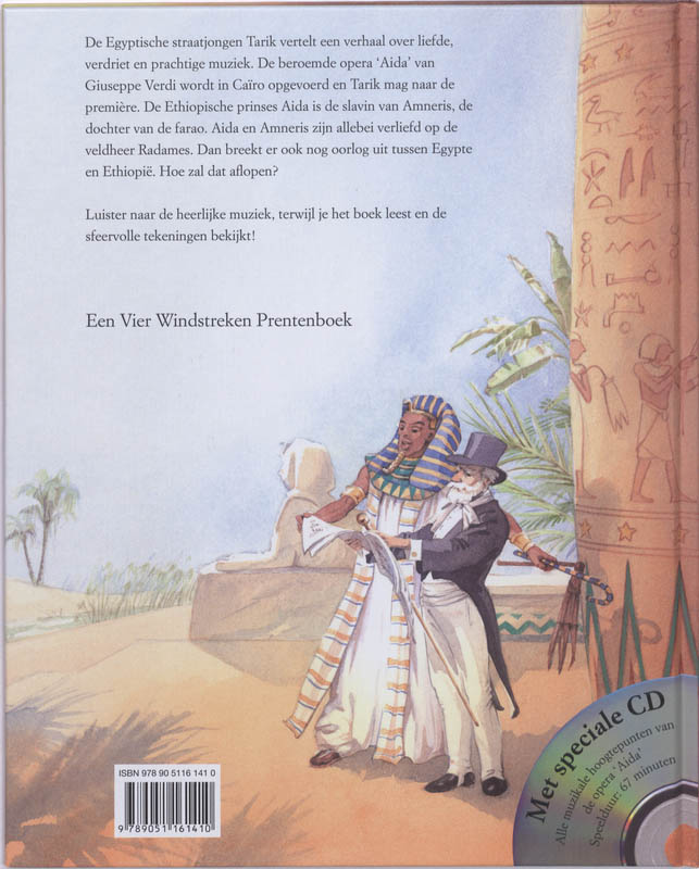 Achterkant van Aida