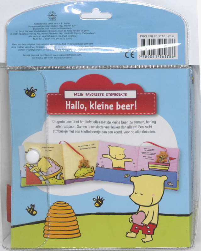 Achterkant van Hallo, kleine beer