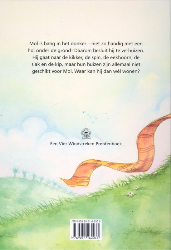 Achterkant van Een hol voor Mol