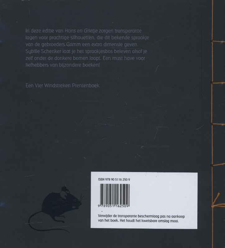 Achterkant van Hans en Grietje