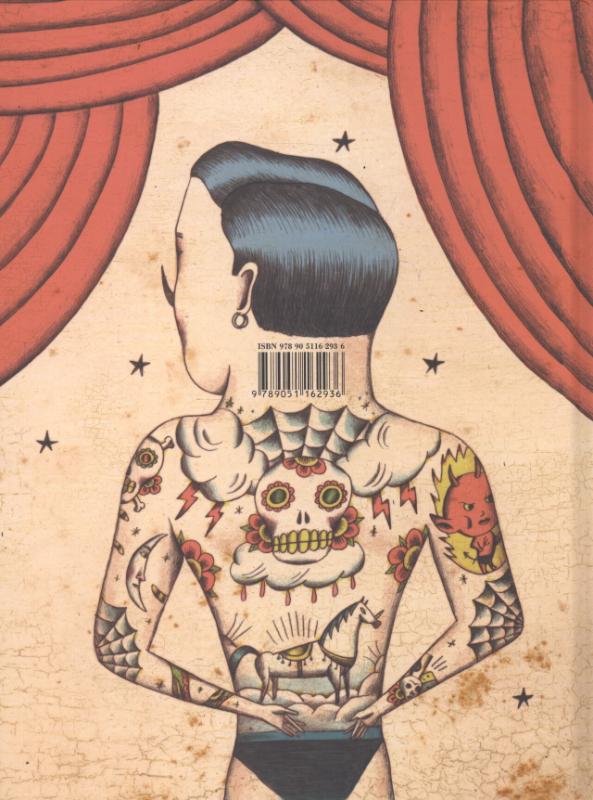 Achterkant van Tattoo-papa