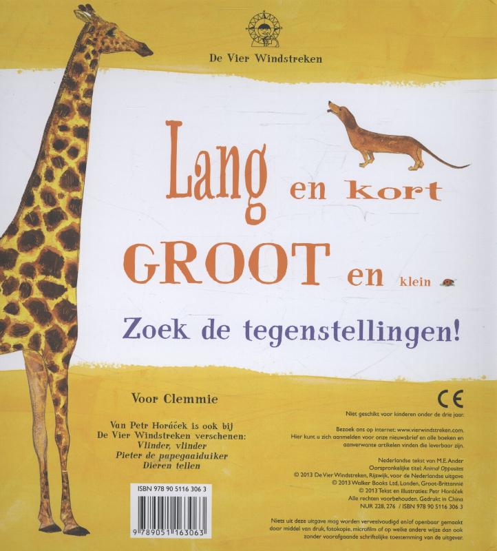 Achterkant van Dieren tegenstellingen