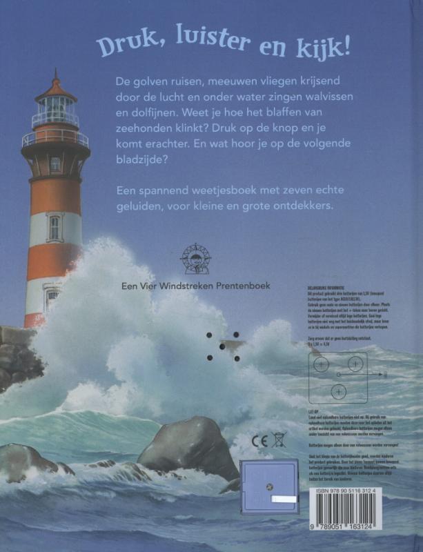 Achterkant van Luister naar de zee!
