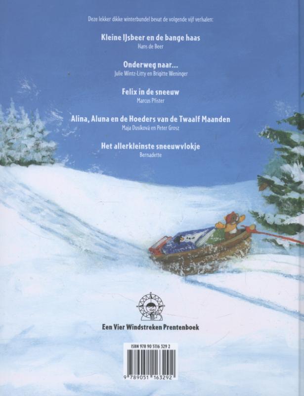 Achterkant van Hoera, sneeuw!