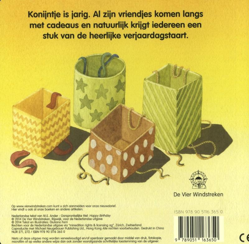 Achterkant van Gefelicitaart!